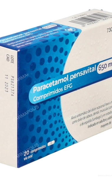 Paracetamol pensavital 650 mg