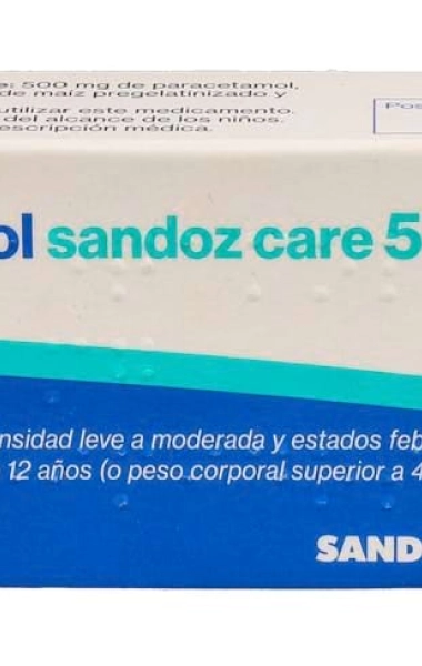 Paracetamol sandozcare 500 mg Paracetamol sandozcare 500 mg