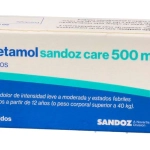 Paracetamol sandozcare 500 mg