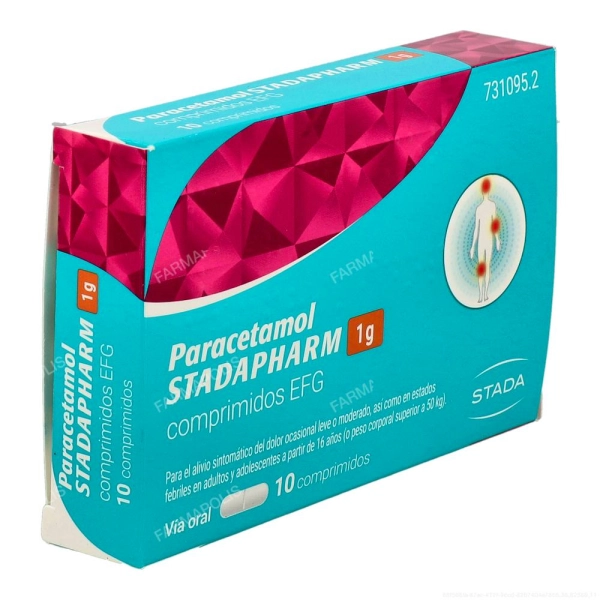 Paracetamol stadapharm 1g 10 comprimidos