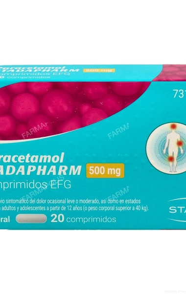Paracetamol Stadapharm 500mg 20 comprimidos Paracetamol Stadapharm 500mg 20 comprimidos