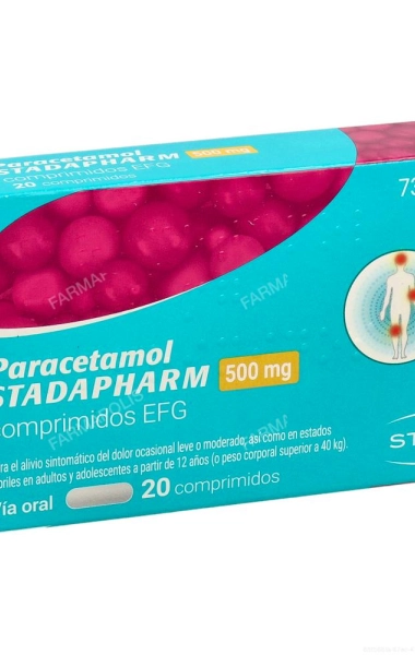 Paracetamol Stadapharm 500mg 20 comprimidos