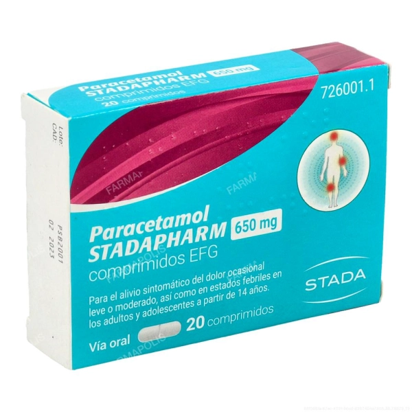 Paracetamol Stadapharm 650mg 