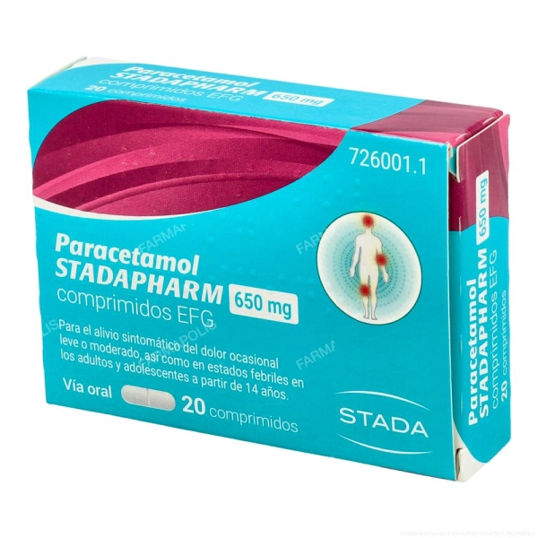 Paracetamol Stadapharm 650mg 