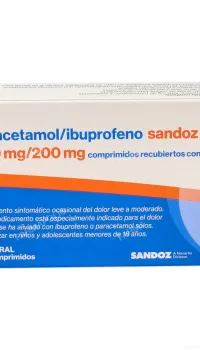 paracetamol/ibuprofeno sandozcare 500/200 mg