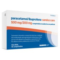 paracetamol/ibuprofeno sandozcare 500/200 mg