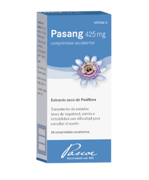 Pasang 425 mg  - Tratan el estrés y la irritabilidad que curse con problemas de sueño gracias a la pasiflora. 