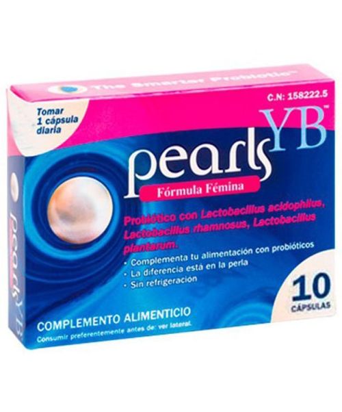 Pearls YB  - Probióticos específicos para la flora íntima. Regenera la flora vaginal para evitar infecciones por bacterias u hongos.