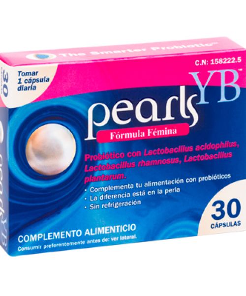 Pearls YB  - Probióticos específicos para la flora íntima. Regenera la flora vaginal para evitar infecciones por bacterias u hongos.