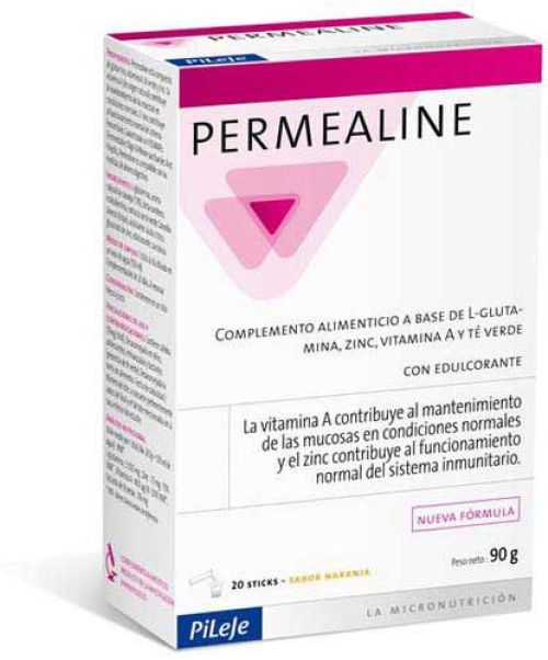 Permealine - Ayuda a regenerar la mucosa intestinal con glutamina, respetando las dietas FODMAPs<br>
