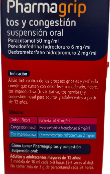 Pharmagrip tos y congestion 