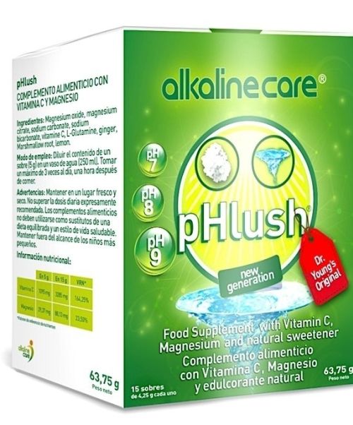 Phlush  - Producto para limpieza de órganos del sistema digestivo alcalinizándolos y mejorando su vitalidad y funcionamiento. Ayuda a fortalecer y equilibrar tu sistema intestinal. Sabor limón.