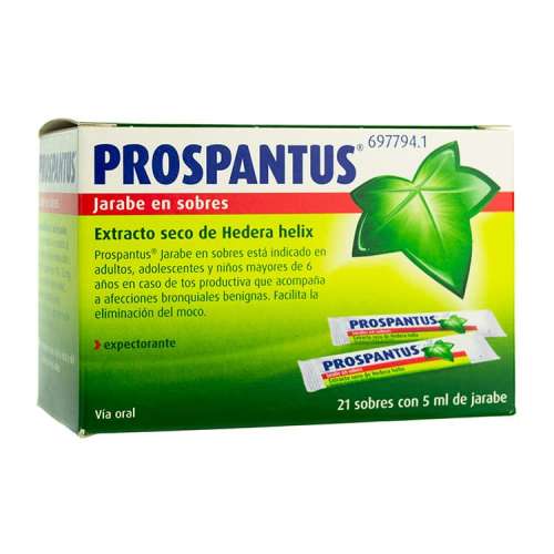 Prospantus 35 mg 21 sobres jarabe 5 ml