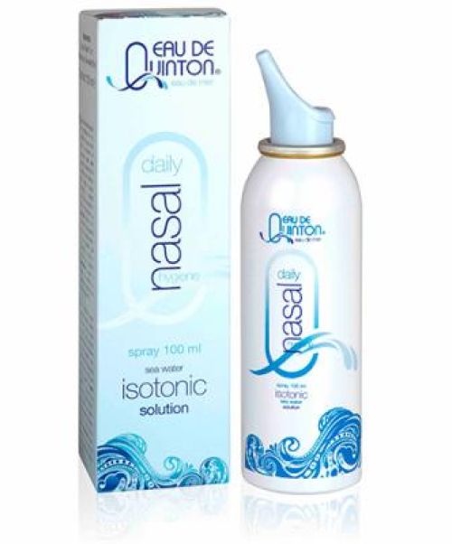 QUINTON DAILY NASAL HYGIENE - Agua de mar que sirve para descongestionar la nariz en procesos catarrales y gripales. Sirve tambien para la limpieza nasal para uso diario.