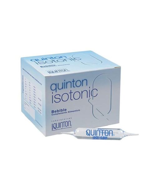 QUINTON ISOTONIC - Contribuye a una digestión normal mediante la producción de ácido clorhídrico en el estómago. Tiene, también una función rehidratante natural.