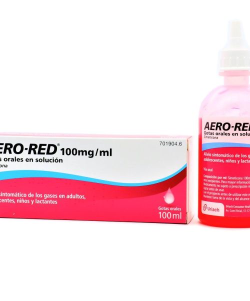 Aero red 100mg/ml - Son unas gotas para tratar los gases o las flatulencias.