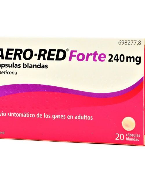 Aero red forte 240 mg - Son unas cápsulas que evitan la formación de gases o flatulencias.