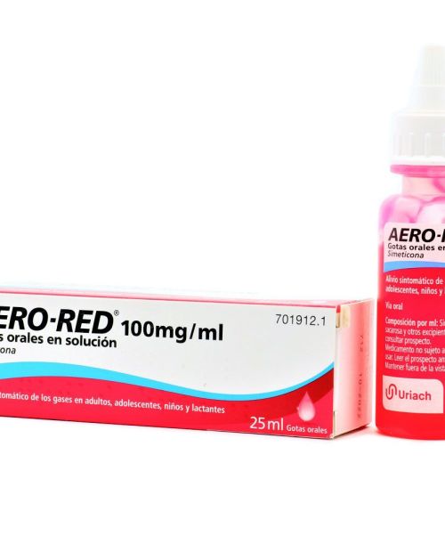 Aero red 100 mg/ml  - Son unas gotas para los gases o las flatulencias.