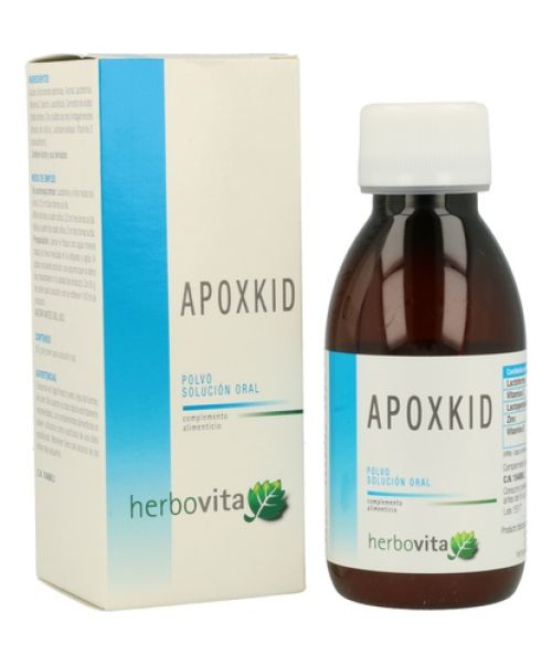 Apoxkid - Refuerzo del sistema inmune, para infecciones de repecición, pieles atópicas, asma, enfermedades autoinmunes. Es un suplemento que aporta hierro y está especialmente formulado para el uso infantil.