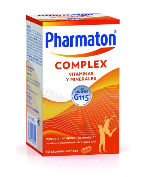 Pharmaton Complex - Aporta energía y vitalidad y ayuda a mantener el rendimiento físico, la concentración y las capacidades cognitivas.