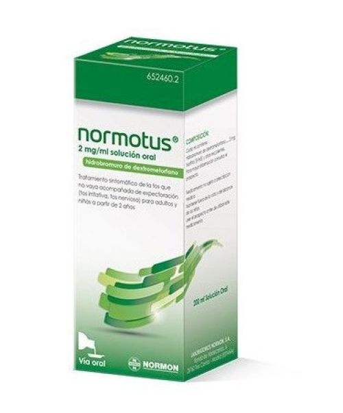 Normotus 2 mg/ml - Calma la tos seca, irritativa y nerviosa, también llamada tos de perro.