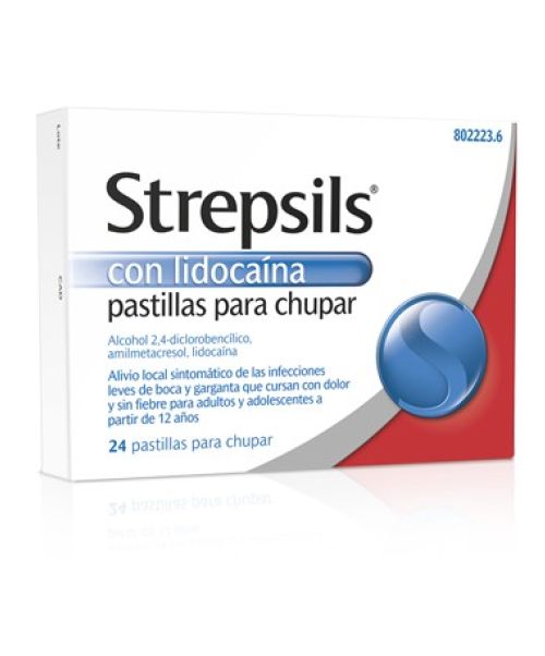 Strepsils lidocaína  - Calma el dolor de las infecciones fuertes de boca y garganta. 
