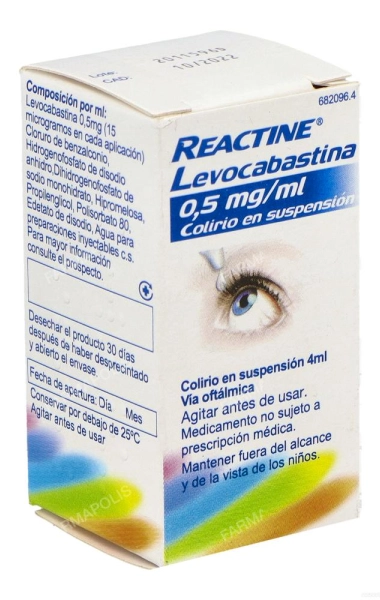 Reactine levocabastina 0.05%