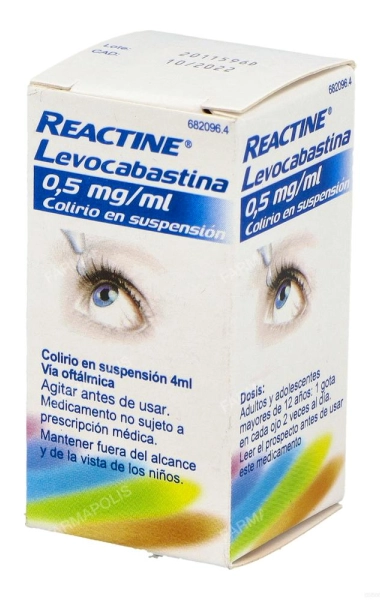 Reactine levocabastina 0.05% Reactine levocabastina 0.05%