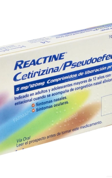 Reactine plus (5/120mg) 