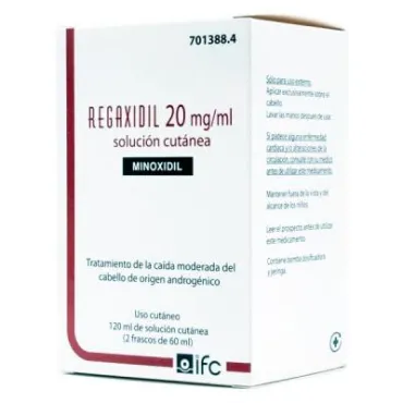  - Es un medicamento indicado para estimular el crecimiento del cabello en personas que sufren alopecia androgénica con pérdida moderada de cabello.