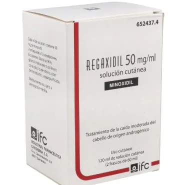  - Es un medicamento indicado para estimular el crecimiento del cabello en personas que sufren alopecia androgénica con pérdida moderada de cabello