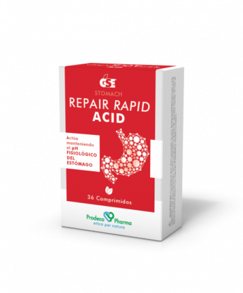 Repair Rapid Acid - Trata los síntomas de hiperacidez, ardor gástrico y reflujo. Crea una barrera filmógena protectora, baja la inflamación de la mucosa, mejora su funcionalidad, se restablece la secreción ácida normal y se reequilibran todos los mecanismos protectores fisiológicos.<br><br>