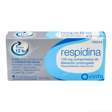  - Comprimidos para aliviar la rinitis asociada a resfriados.