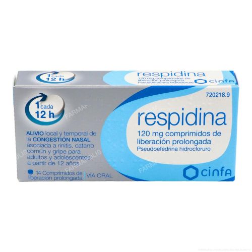  - Comprimidos para aliviar la rinitis asociada a resfriados.