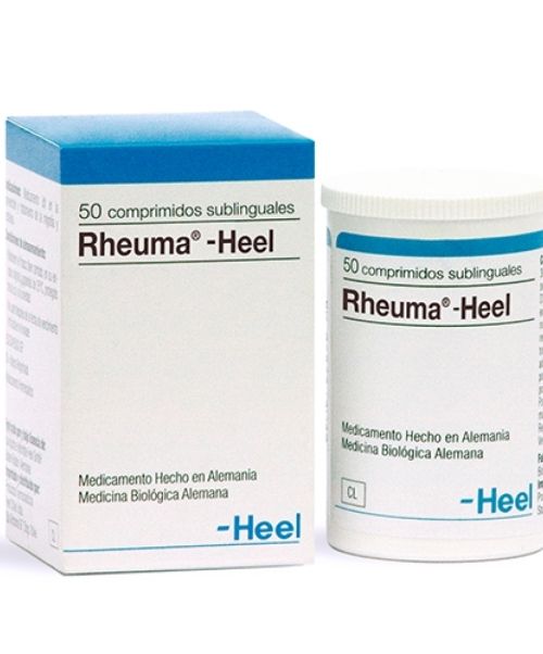 Rheuma-Heel  - Es un medicamento homeopático especialmente indicado para reumatitis de la partes blandas. Poliartritis reumática, reumatismo muscular, dolores musculares con sensación de tirantez.