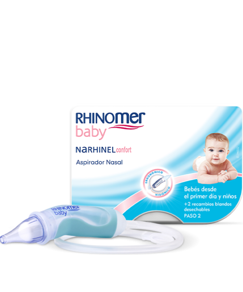 Rhinomer Baby Narhinel Confort Aspirador Nasal - Despeja la nariz de tu bebe eliminando suavemente la molesta mucosidad.<br>