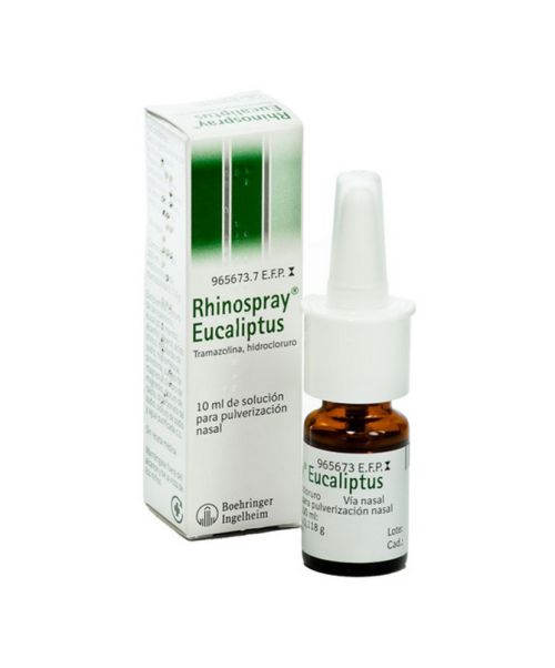Rhinospray eucaliptus - Alivia la congestión nasal. Ayuda a respirar mejor, tratando la sinusitis y la rinitis. Con toque a eucalipto para un efecto descongestionante mayor