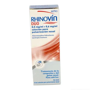  - Alivia la congestión nasal. Ayuda a respirar mejor, calmando las molestias de la rinitis y la sinusitis.No usar más de cuatro días seguidos.