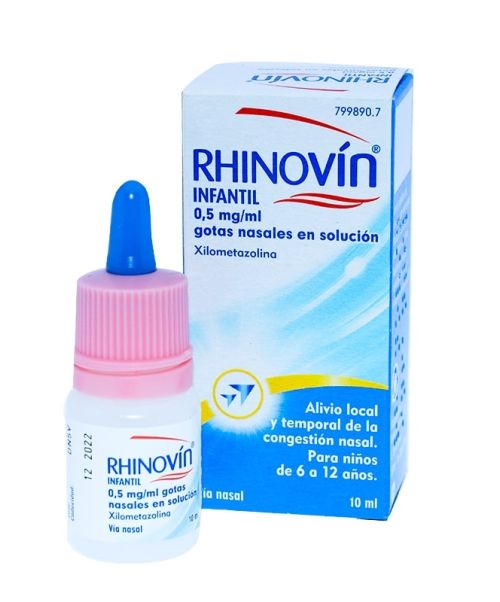 Rhinovin infantil 0.05%  - Alivia la congestión nasal. Ayuda a respirar mejor, calmando las molestias de la rinitis y la sinusitis.