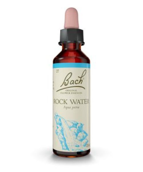 Rock Water (Agua de roca)  - Es una Flor de Bach® Original de acuerdo al tipo de personalidad excesivamente preocupada. Dirigida a personas autoexigentes.