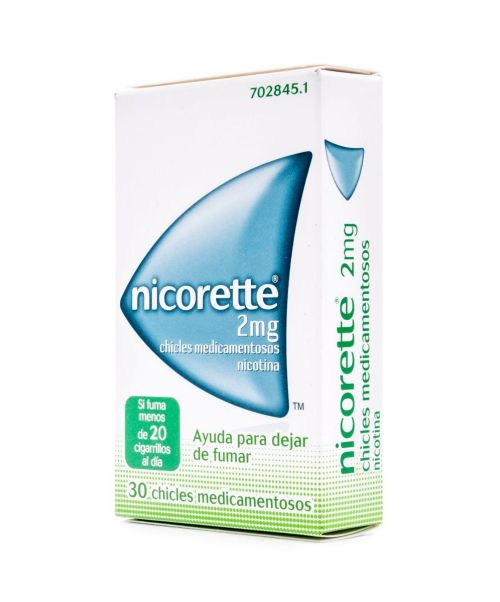 Nicorette (2 mg) - Son unos chicles para ayudar a dejar de fumar. Contienen nicotina con lo que ayudan a calmar las ganas de fumar aportando la nicotina que no inhalamos del tabaco.