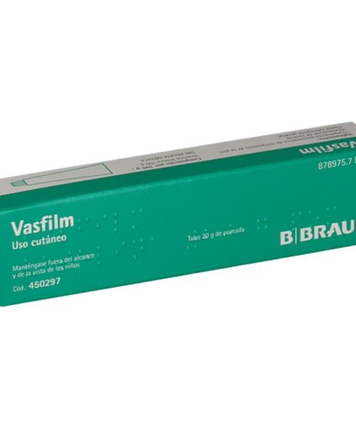 Vasfilm  - Pomada a base de vaselina que se puede usar como lubricante, como tratamiento de la piel seca y agrietada para las irritaciones cutáneas o como protector gracias a sus propiedades emolientes.