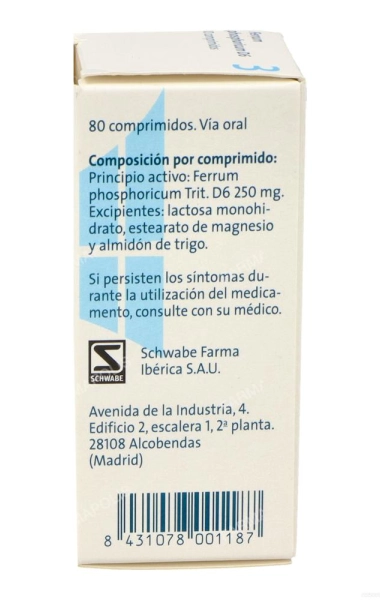 Sal de Schüssler Nº 3 Ferrum phosphoricum 