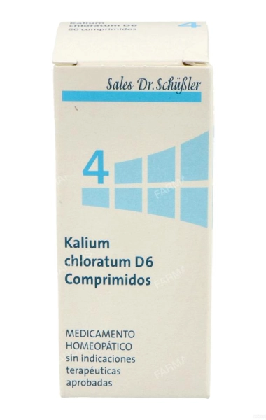Sal de Schüssler Nº 4 Kalium Chloratum D6 Sal de Schüssler Nº 4 Kalium Chloratum D6