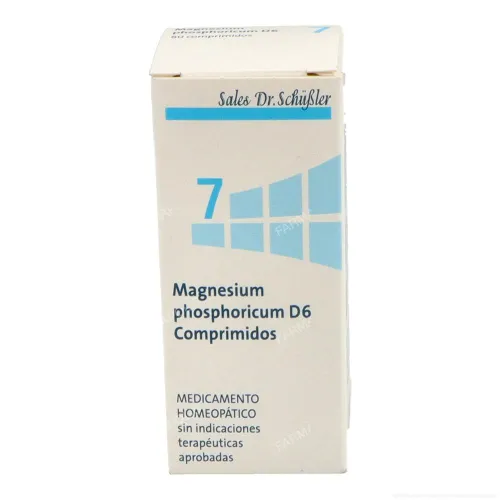 - La sal del dolor. Elimina rápidamente calambres y espasmos musculares. El Magnesium phosphoricum o fosfato de magnesio participa en la formación de huesos, músculos y nervios, tienen la capacidad de disminuir los impulsos nerviosos que conducen a los músculos. 