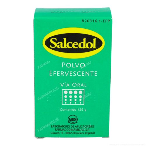  - Antiácido a base de bicarbonato de sodio que actúa modificando el pH o acidez del estómago. Alivia patologías como acidez, gastritis, úlcera, dispepsia o reflujo.