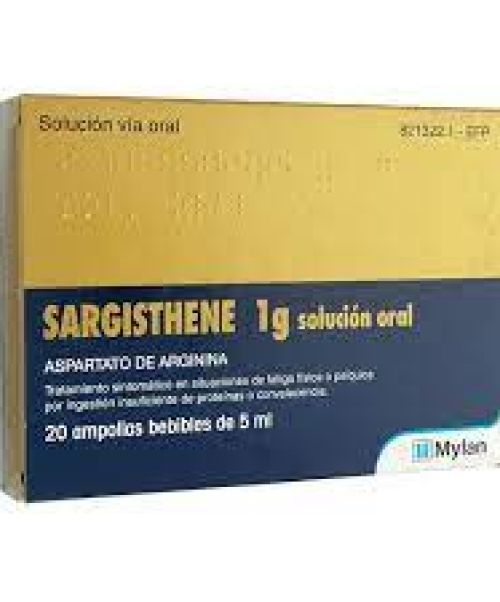 Sargisthene 1g - Son unas ampollas a base de aminoácidos para dar energía y reducir el cansancio.