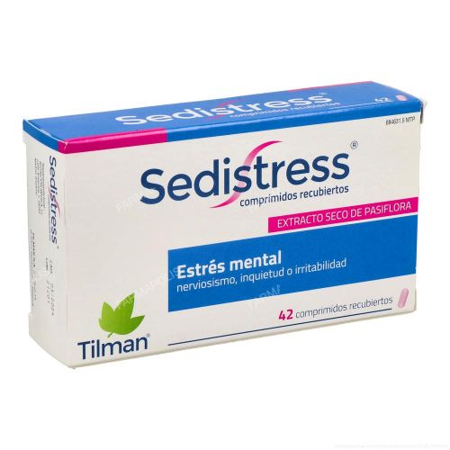 - Comprimidos a base de pasiflora con efecto relajante para tratar los estados temporales de nerviosismo, estrés e insomnio.
