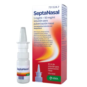  - Alivia la congestión nasal. Ayuda a respirar mejor, calmando las molestias de la rinitis y la sinusitis.No usar más de cuatro días seguidos.