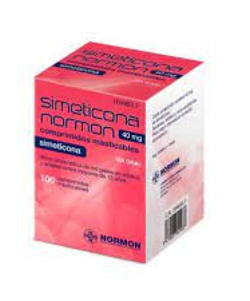 Simeticona normon - Son unos comprimidos masticables que ayudan a tratar los síntomas de hinchazón,  gases o flatulencias.